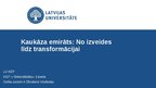 Prezentācija 'Kaukāza emirāts:no izveides līdz transformācijai', 1.