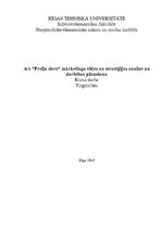 Referāts 'A/s "Preiļu siers" mārketinga vides un stratēģijas analīze un darbības plānošana', 1.