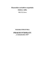 Prakses atskaite 'Radošā uzņēmuma prakses atskaite', 1.