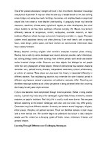 Eseja 'Travel as a way to learn about the world', 2.