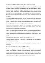 Eseja 'Travel as a way to learn about the world', 6.