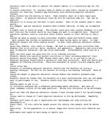 Eseja 'Philosophy of Secondary Physical Education', 2.