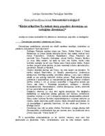 Eseja 'Kādas atšķirības Tu saskati starp populāro dievatziņu un teoloģisko dievatziņu?', 1.