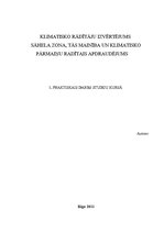 Referāts 'Klimatisko rādītāju izvērtējums. Sāhela zona, tās mainība un klimatisko pārmaiņu', 1.