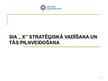 Prezentācija 'SIA "X" stratēģiskā vadīšana un tās pilnveidošana', 1.