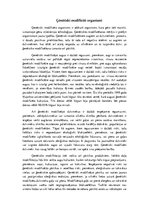 Eseja 'Ģenētiski modificēti organismi', 1.