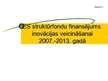 Prezentācija 'ES struktūrfondu finansējums inovācijas veicināšanai 2007.-2013.gadā', 1.