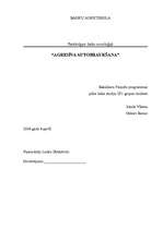 Referāts 'Agresīva autobraukšana', 1.