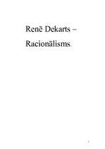 Referāts 'Renē Dekarts, racionālisms', 1.