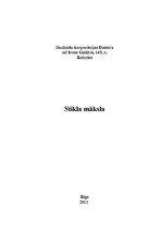 Referāts 'Stikla māksla', 1.