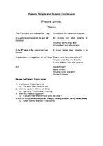 Konspekts 'Past Tenses, Present Tenses and Future Tenses', 1.