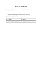 Konspekts 'Past Tenses, Present Tenses and Future Tenses', 7.