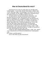 Eseja 'Was ist Deutschland für mich? (Mein Meinung über Deutschland) ', 1.