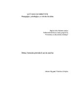 Konspekts 'Bērnu literatūra pirmsskolā', 1.