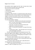 Eseja 'Magazine Cover and Coverlines', 1.