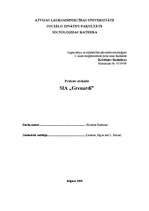 Prakses atskaite 'Prakses atskaite SIA "Grenardi"', 1.