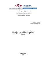 Referāts 'Pieeja morāles izpētei', 1.