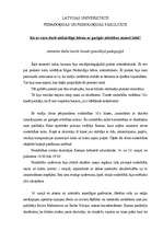 Prakses atskaite 'Ko es varu darīt nedzirdīgo bērnu ar garīgās attīstības aizturi labā?', 1.