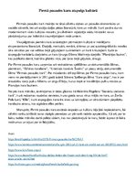 Eseja 'Pirmā pasaules kara atspulgs kultūrā', 1.