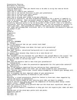 Konspekts 'Presentation Planning', 1.