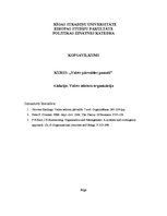 Konspekts 'Valsts sektora organizācija', 1.