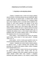 Referāts 'Adaptācijas procesa būtība un nozīme', 1.