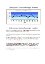 Paraugs 'Numbers of London underground station passengers - graph description', 1.