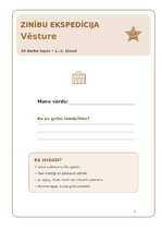 Paraugs 'Vēsture – pagātnes izzināšana un notikumu secība', 1.