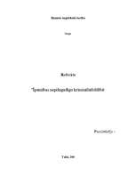 Referāts 'Īpatnības nepilngadīgo kriminālatbildībā', 1.