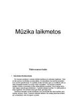 Referāts 'Mūzika laikmetos', 1.