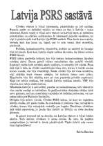 Eseja 'Latvija PSRS sastāvā', 1.