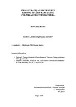 Konspekts 'Politisko pētījumu metodes. Mērījumi. Mērījumu skalas', 1.