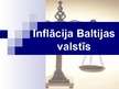 Prezentācija 'Inflācija Baltijas valstīs', 1.