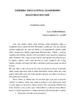 Eseja 'Līderība', 1.