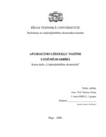 Referāts 'Apgrozāmo līdzekļu nozīme uzņēmējdarbībā', 1.