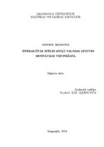 Diplomdarbs 'Interaktīvās spēles angļu valodas motivācijas veicināšanā', 1.