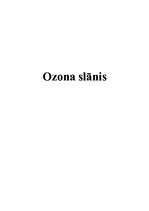 Referāts 'Ozona slānis', 1.
