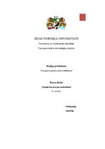 Konspekts 'Transporta procesu datormodelēšana', 1.