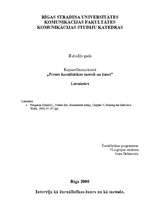 Konspekts 'Intervija kā žurnālistikas žanrs un metode', 1.