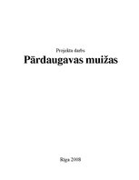 Referāts 'Pārdaugavas muižas', 1.