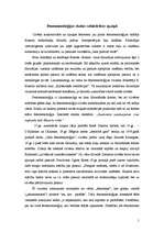 Referāts 'Fenomenoloģijas skolas sabiedrības apziņā', 1.