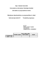 Paraugs 'Risinājumu algoritmizācija un programmēšana', 1.