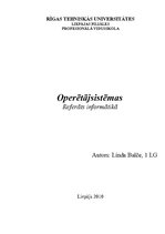 Referāts 'Operētājsistēmas', 1.
