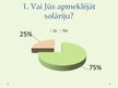 Prezentācija 'Statistika. Aptauja par solārija apmeklēšanu', 2.