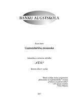 Biznesa plāns 'SIA "V.E.D."', 1.