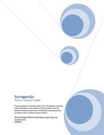 Referāts 'Surogasija', 1.