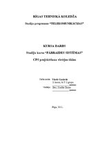 Referāts 'Pārraides sistēmas - CPS projektēšana vietējos tīklos', 3.