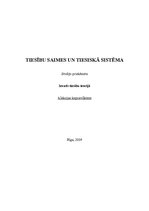 Konspekts 'Tiesību saimes un tiesiskā sistēma', 1.