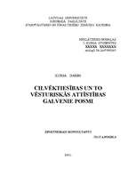 Referāts 'Cilvēktiesības un to vēsturiskās attīstības galvenie posmi', 1.