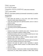 Konspekts 'Integrēta nodarbība 4.klasei', 1.